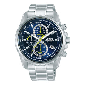 Lorus Gents Sports Chronograph 43mm Stainless Steel Watch RM373JX9