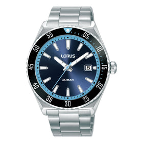 Lorus Gents Blue Contrast 42 mm Sports Watch RS957DX9