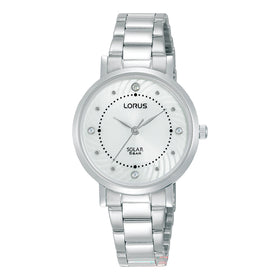 Lorus Ladies Solar Elegance 30mm Stainless Steel Watch RY523AX9