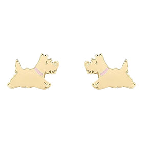 Radley Blair 18ct Gold Plated Scottie Dog Stud Earrings RYJ1336S