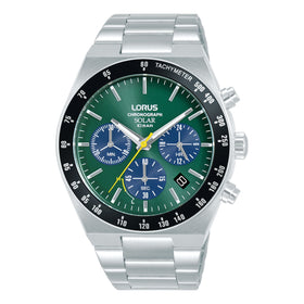 Lorus Gents Solar Chronograph 42mm Stainless Steel Watch RZ523AX9