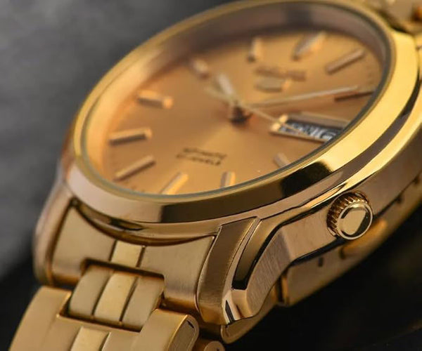 Seiko Gents Gold Wristwatch Additional View