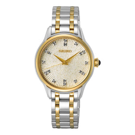 Seiko Ladies Diamond Set Dial Luxury Watch SRZ550P1