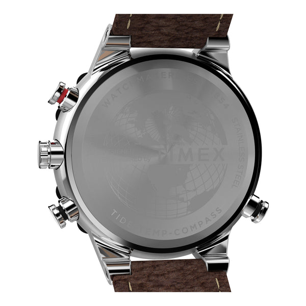 Timex Gents Leather Wristwatch Additional View