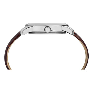Timex Gents Silver Quartz Watch Secondary View
