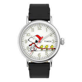 Timex X Peanuts Featuring Snoopy Christmas Watch TW2U86400