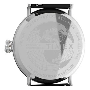 Timex Gents Leather Wristwatch Additional View