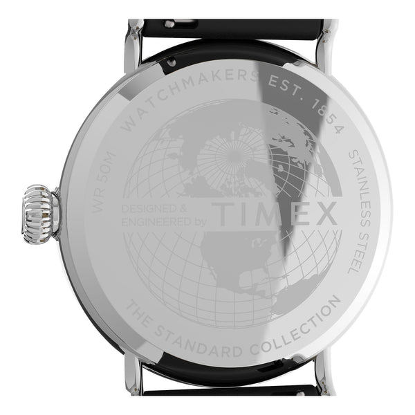 Timex Gents Leather Wristwatch Additional View