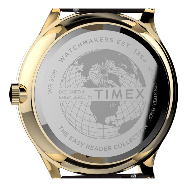 Timex Gents Leather Wristwatch Additional View