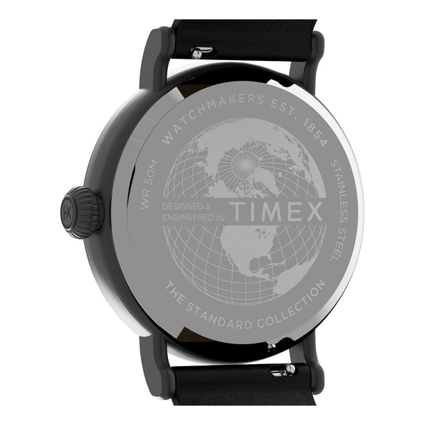 Timex Gents Leather Quartz Watch Additional View