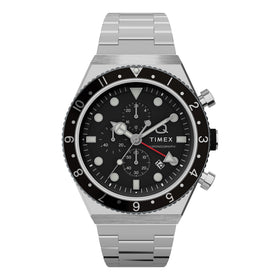 Timex Q Gents Three Time Zone Chronograph Watch TW2V69800