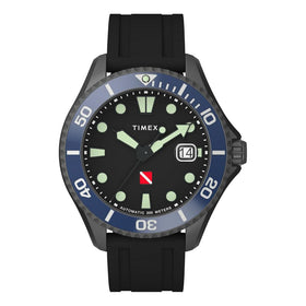 Timex TW2W21100 Tiburon Gents Automatic Rubber Strap Watch