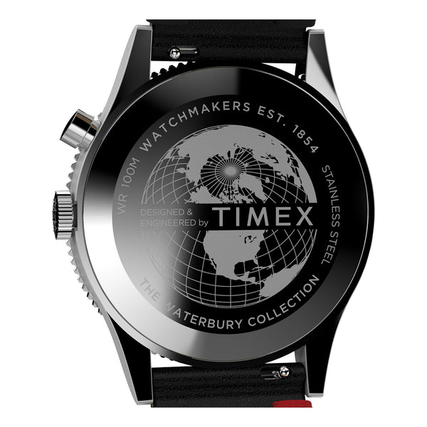 Timex Gents Leather Wristwatch Additional View
