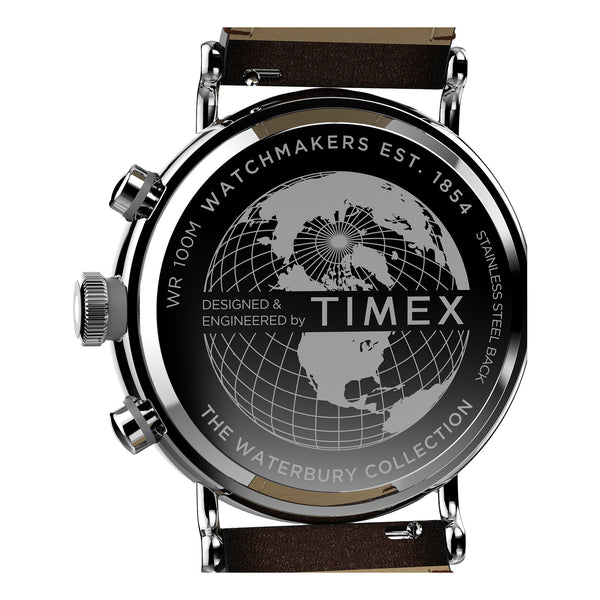 Timex Gents Leather Wristwatch Additional View