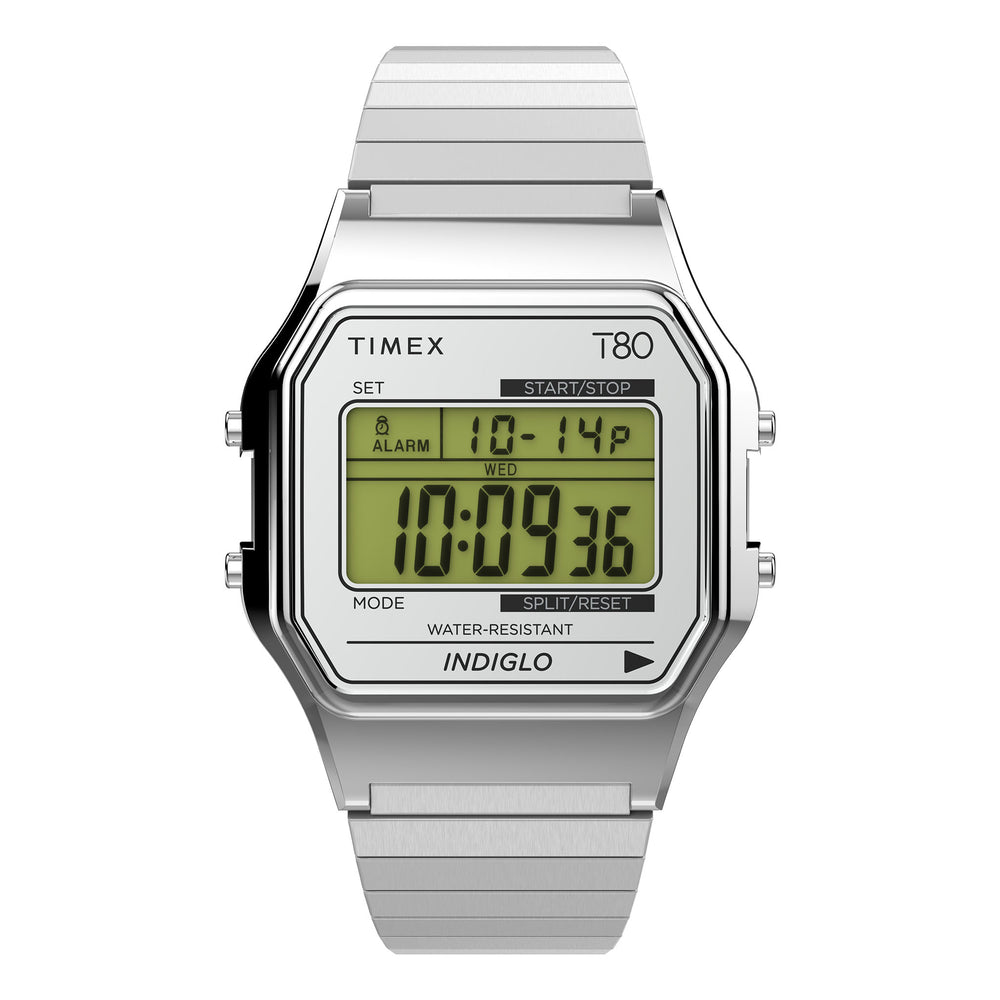 Timex Unisex Silver-Tone LLB Quartz Watch Primary View
