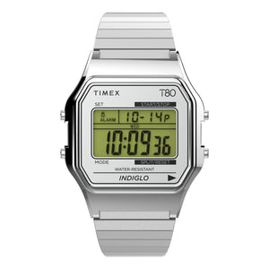 Timex Unisex Silver-Tone LLB Quartz Watch Primary View