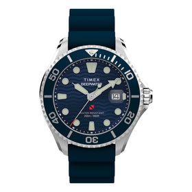 Timex Deepwater Meridian 200 44mm Synthetic Rubber Strap Watch TW2W81500