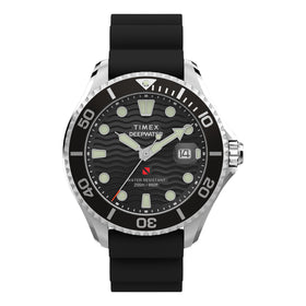 Timex Deepwater Meridian 200 44mm Synthetic Rubber Strap Watch TW2W81600