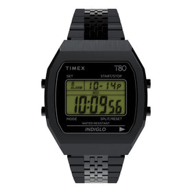 Timex T80 Steel Bracelet Strap 36mm 3ATM Watch TW2W91600