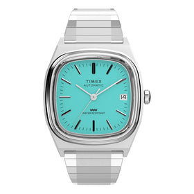 Timex Automatic 1983 E Line 34mm Stainless Steel Expansion Band Watch TW2Y07300