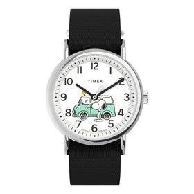 Timex Weekender x Peanuts Van 38mm Fabric Strap Watch TW2Y11800