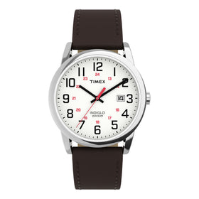 Timex Gents Easy Reader® Classic 38mm Brown Leather Strap Watch TW2Y12600