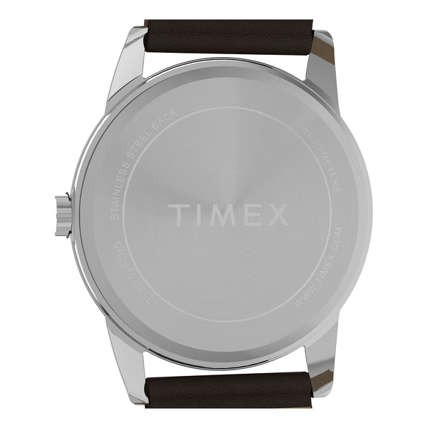 Timex Gents Leather Quartz Watch Additional View