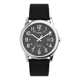 Timex Gents Easy ReaderÂ® Classic 38mm Black Leather Strap Watch TW2Y12800
