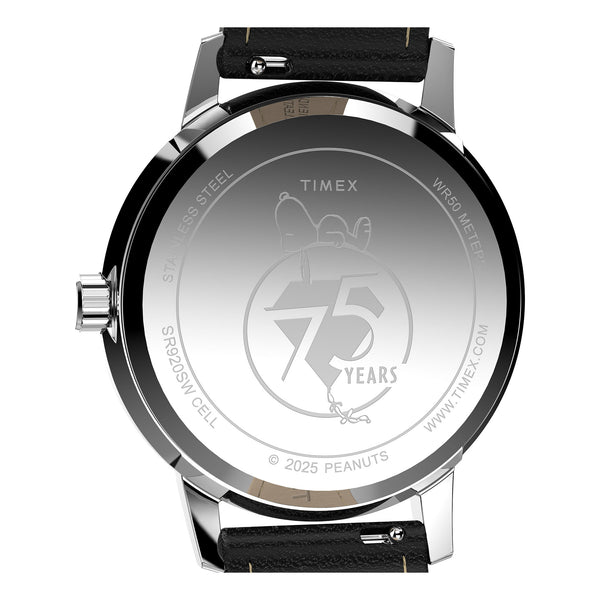 Timex Gents Leather Quartz Watch Additional View