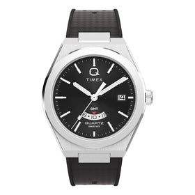 Timex Q Continental GMT 39mm Synthetic Rubber Watch TW2Y24900