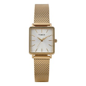 Timex Ladies Transcend 22mm Gold-Tone Stainless Steel Bracelet Watch TW2Y26100