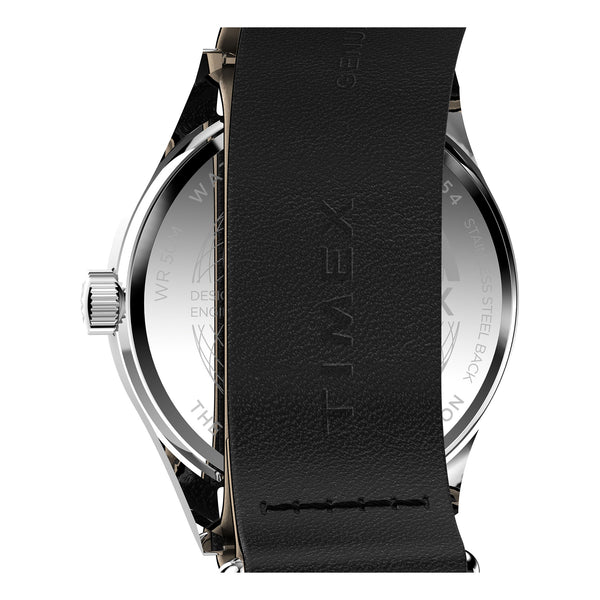 Timex Gents Leather Quartz Watch Additional View