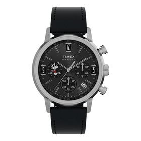 Timex Peanuts x Marlin Chronograph Joe Cool 40mm Leather Strap Watch TW2Y48500