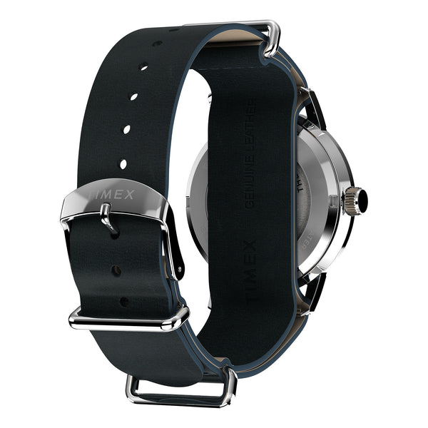 Timex Gents Leather Wristwatch Additional View