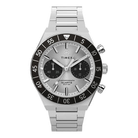 Timex Q Continental Chronograph 40mm Stainless Steel Bracelet Watch TW2Y55800