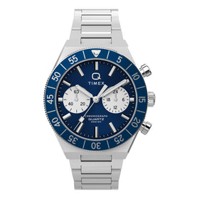 Timex Q Continental Chronograph 40mm Stainless Steel Bracelet Watch TW2Y55900