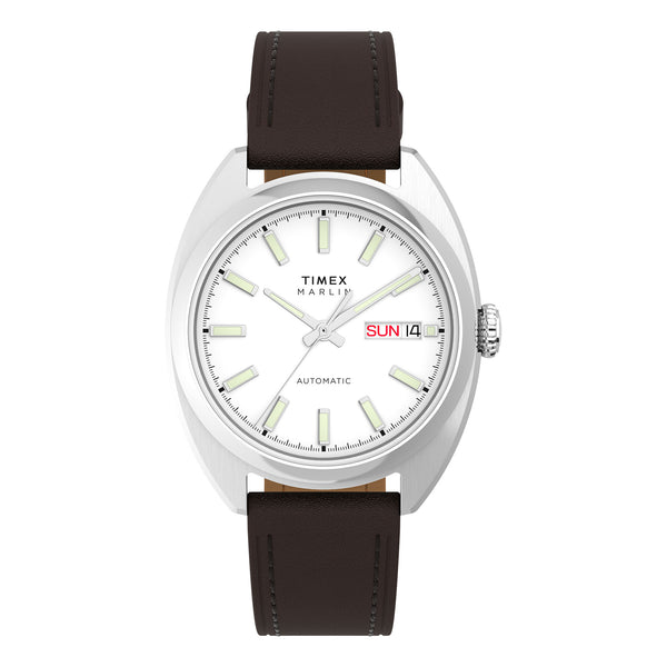 Timex Gents Brushed Stainless Steel Automatic Watch Primary View