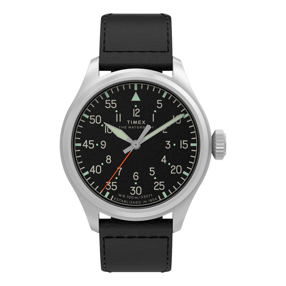 Timex Gents Silver-Tone Stainless Steel Quartz Watch Primary View