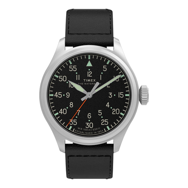 Timex Gents Silver-Tone Stainless Steel Quartz Watch Primary View