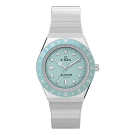 Timex Q Mini 30mm Stainless Steel Expansion Band Watch TW2Y77300
