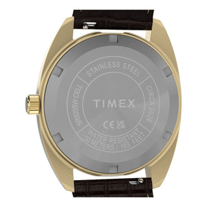 Timex Gents Leather Wristwatch Additional View