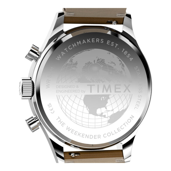 Timex Gents Leather Wristwatch Additional View