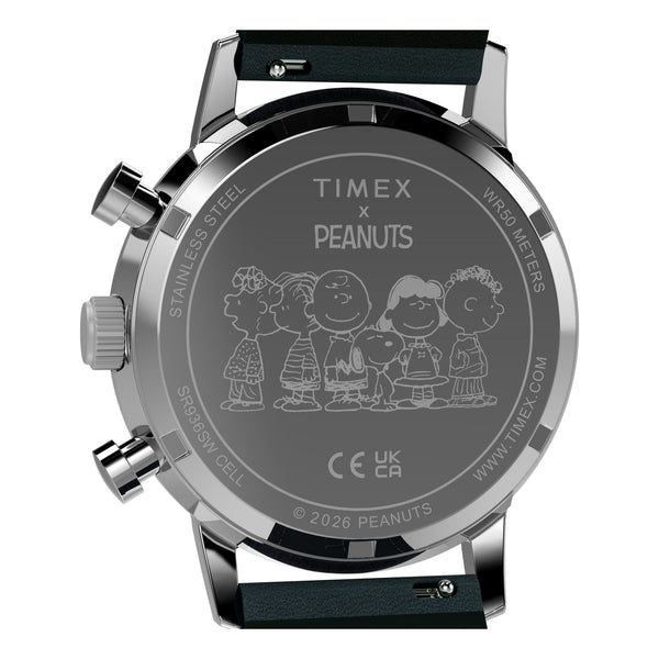 Timex Gents Leather Wristwatch Additional View