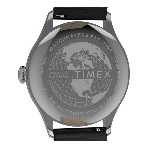 Timex Gents Leather Wristwatch Additional View
