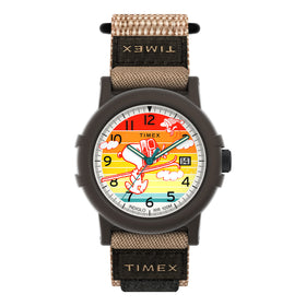 Timex Gents x Peanuts Camper Ski 38mm Fabric Strap Watch TW4B34900