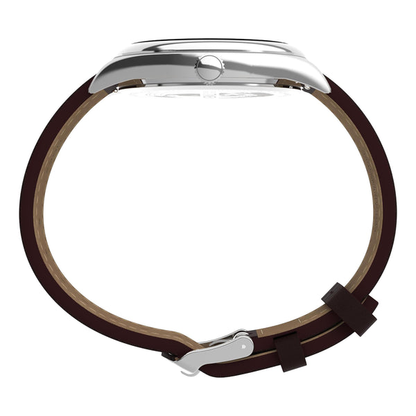 Timex Gents Leather Wristwatch Additional View
