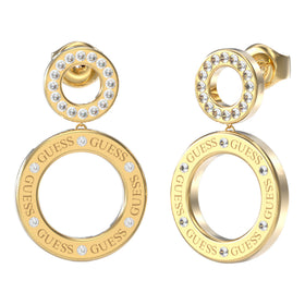 Guess Ladies Circle Lights Earring UBE03169YG