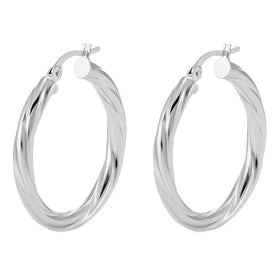 Guess Ladies Hoops I Did It Again Earrings UBE04187RH