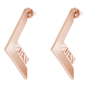 Guess Gold Plated Triometric Earrings UBE82079