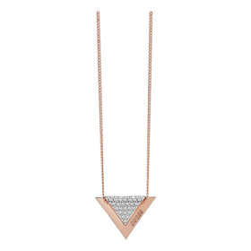 Guess Rose Gold Plated Revers Necklace UBN83069